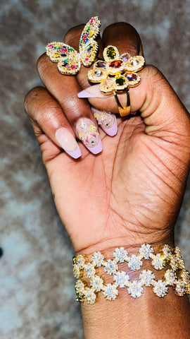 Glistening Flowers(Gold)