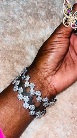 Glistening Flowers(Silver)