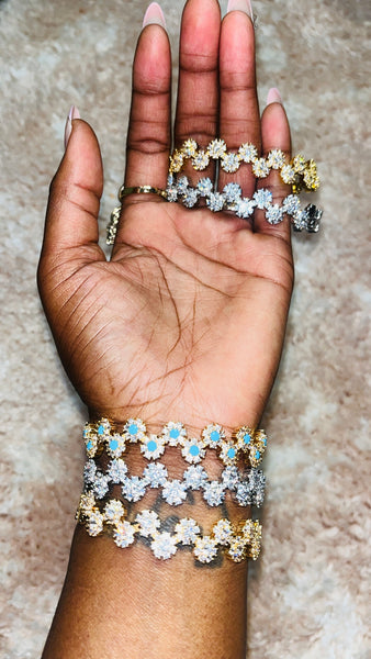 Glistening Flowers(Silver)