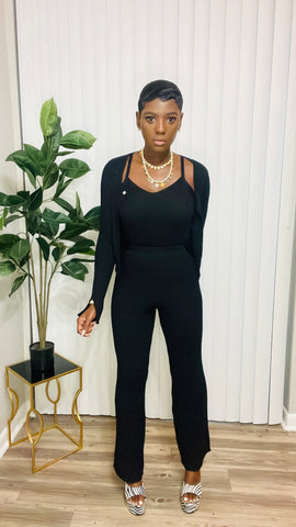 Black Three Piece Set