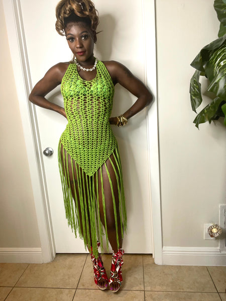 Crochet Dress (Green)